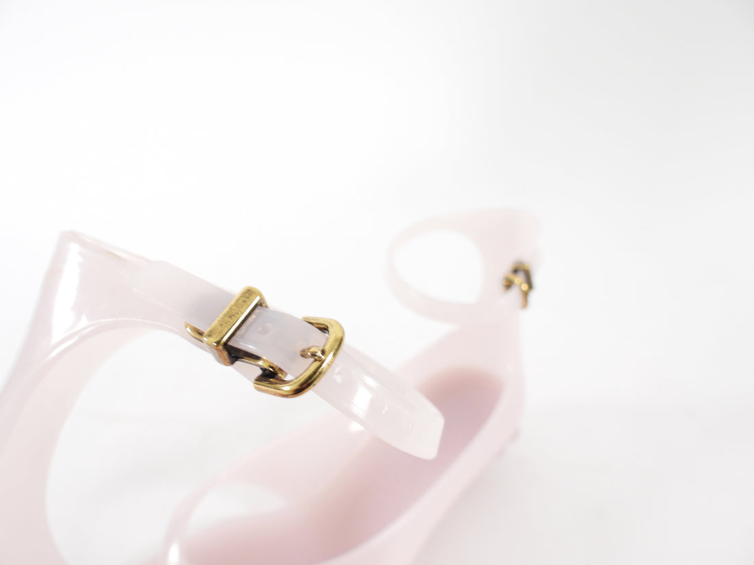 Chloe Pale Lavender Pink Jelly Thong Sandals - 37