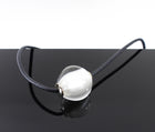 Chloe Black Leather Cord and Glass Bead Darcey Necklace
