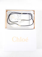 Chloe Black Leather Cord and Glass Bead Darcey Necklace