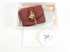 Chloe Small Brown Leather Paddington Padlock Wallet