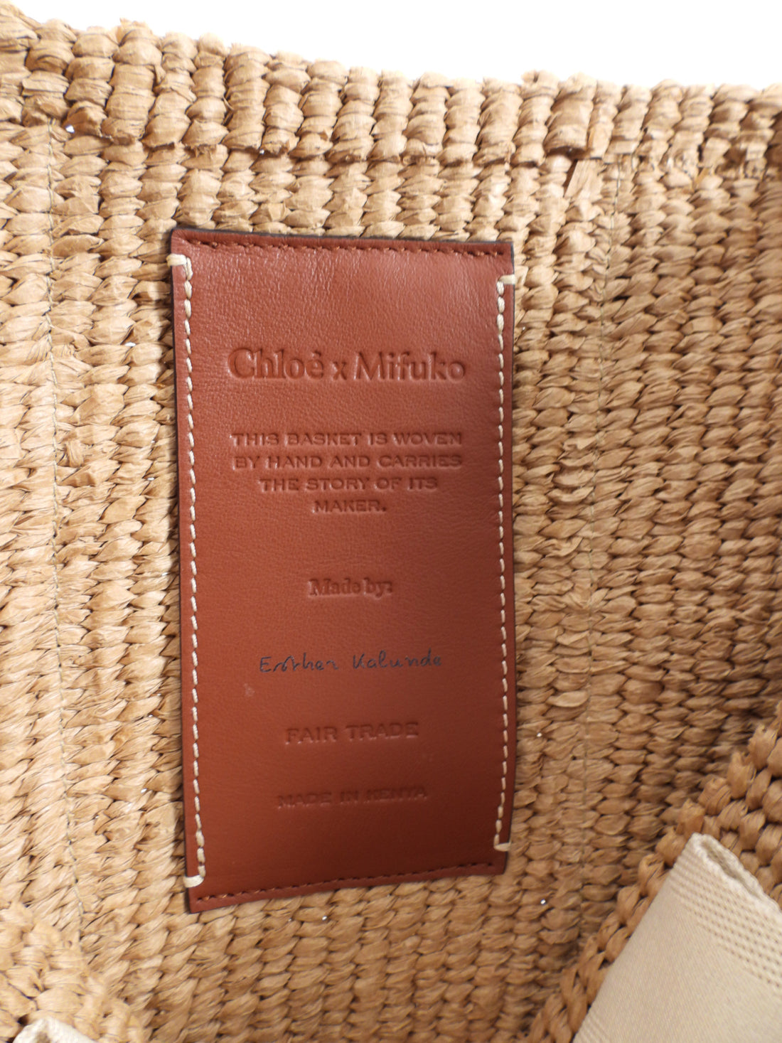 Chloe x Mifuko Edition Large Woody Basket Tote Bag