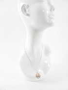 Chopard 18K Rose Gold Diamond Happy Diamond Evil Eye Pendant Necklace