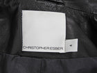 Christopher Esber Black Leather Flight Bomber Jacket - US 4