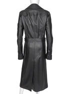 Courreges Leather Long Belted Trench Coat - S / US 4