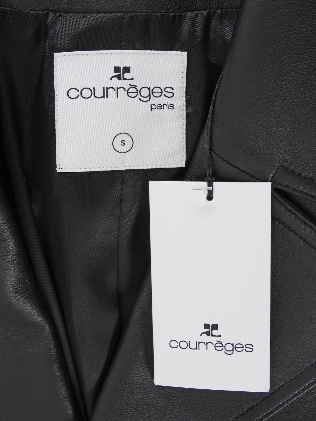 Courreges Leather Long Belted Trench Coat - S / US 4