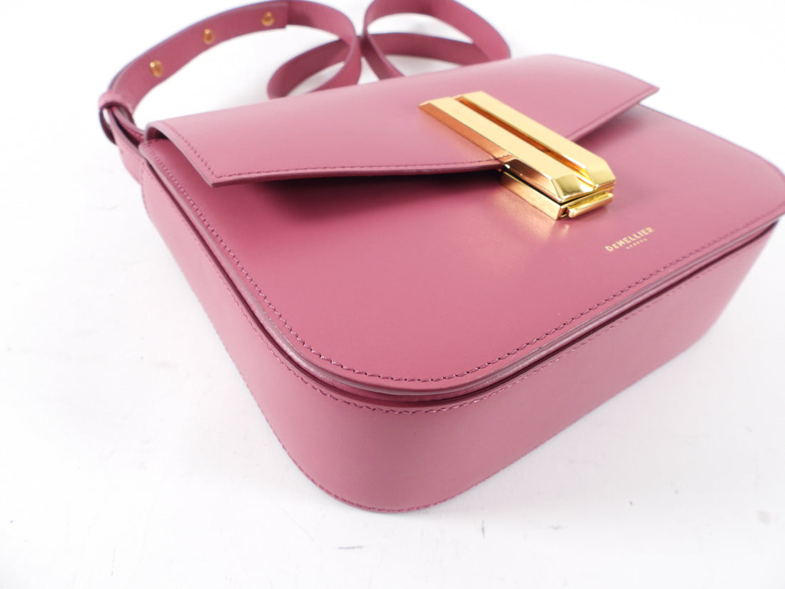 Demellier Dark Rose Pink Vancouver Flap Bag