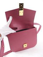 Demellier Dark Rose Pink Vancouver Flap Bag