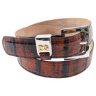 Dolce & Gabbana Brown Glossy Eelskin Belt - 85 / 34