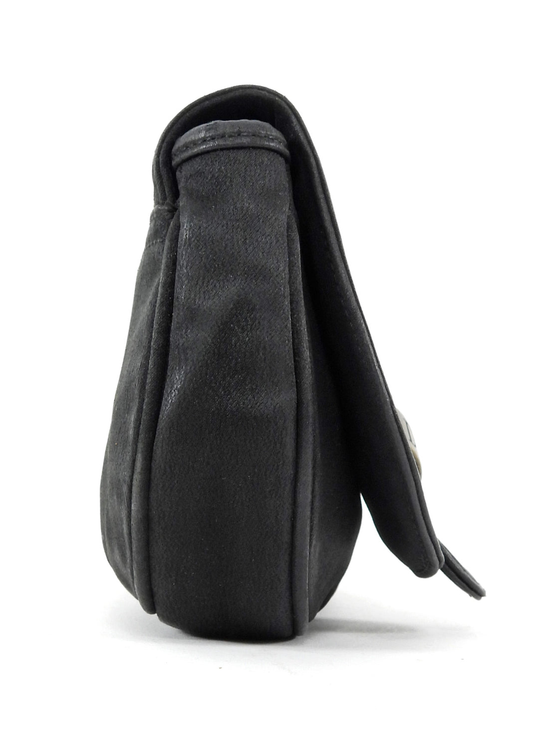 Christian Dior Black Brown Gaucho Saddle Pouch Bag