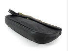 Christian Dior Black Brown Gaucho Saddle Pouch Bag