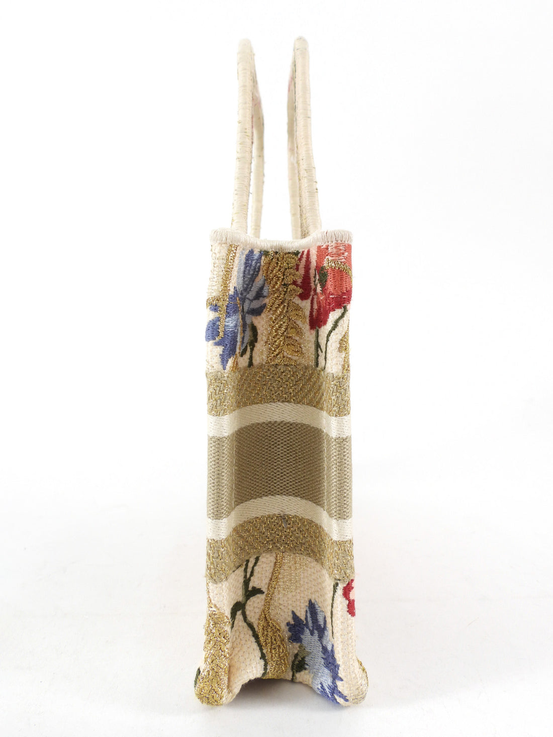 Christian Dior Mini Hibiscus Embroidered Floral Book Tote Bag