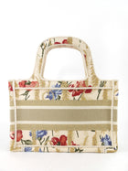 Christian Dior Mini Hibiscus Embroidered Floral Book Tote Bag