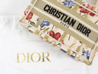 Christian Dior Mini Hibiscus Embroidered Floral Book Tote Bag