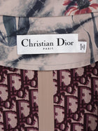 Christian Dior Pink Multi Floral Oblique Lined Trench - F40