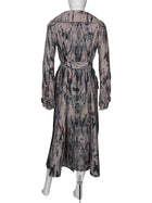 Christian Dior Pink Multi Floral Oblique Lined Trench - F40