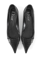 Dior Black Vintage Pointed Flats - 39