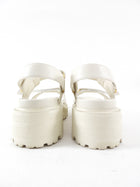 Christian Dior Ivory Leather Dioract Platform Sandals - 39