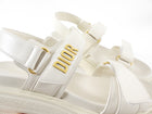 Christian Dior Ivory Leather Dioract Platform Sandals - 39