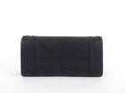 Christian Dior Black Cannage Leather Diorama Wallet on Chain