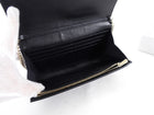 Christian Dior Black Cannage Leather Diorama Wallet on Chain
