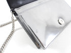 Dior Silver Microcannage Diorama Wallet on Chain