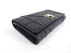 Christian Dior Black Cannage Leather Diorama Wallet on Chain