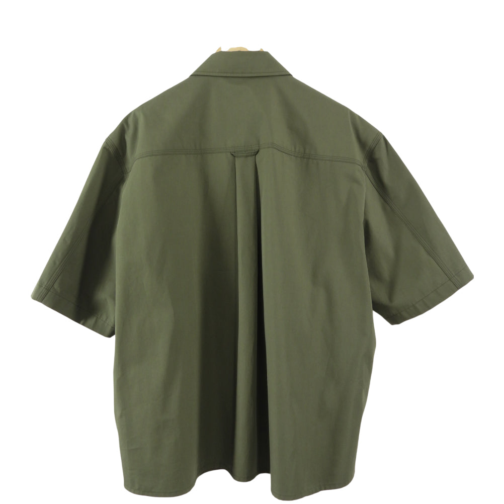 Christian Dior Army Green Short Sleeve Snap Shirt - L (8/10)