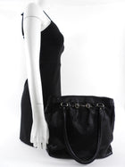 Christian Dior Vintage 2007 Black Leather My Dior Tote Bag