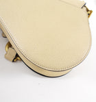 Christian Dior 2019 Light Beige Grained Leather Mini Saddle Bag
