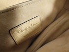 Christian Dior 2019 Light Beige Grained Leather Mini Saddle Bag