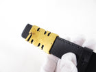 Christian Dior Black Leather D Fence Belt - 70cm