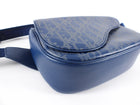 Dior Dark Blue Galaxy Calfskin Oblique World Tour Saddle Belt Bag