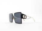 Dior Black Square Oversized 30 Montaigne Sunglasses