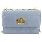 Dior Blue Leather Cannage Miss Caro Mini Chain Bag