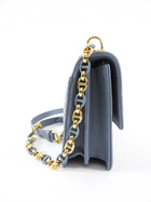 Dior Blue Leather Cannage Miss Caro Mini Chain Bag