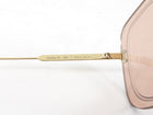Christian Dior Pink Clear Lens Frameless Square Sunglasses