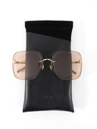Christian Dior Pink Clear Lens Frameless Square Sunglasses