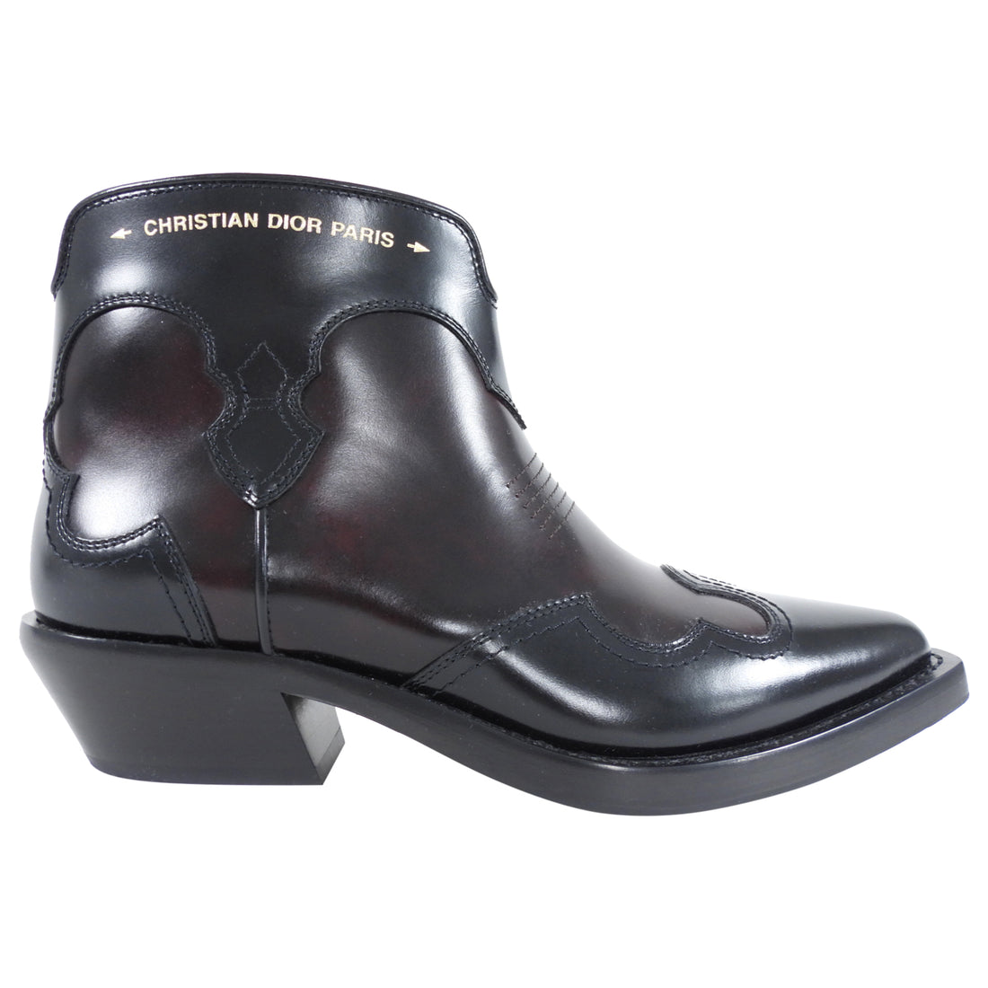Christian Dior Dior West Zip up Western Ankle Boot - 39.5