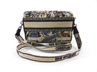 Dior Diorcamp Beige Floral Embroidered Logo Crossbody Messenger Bag