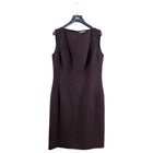 Christian Dior Brown Double Faced Cashmere Sleeveless Dress - FR42 / USA 10