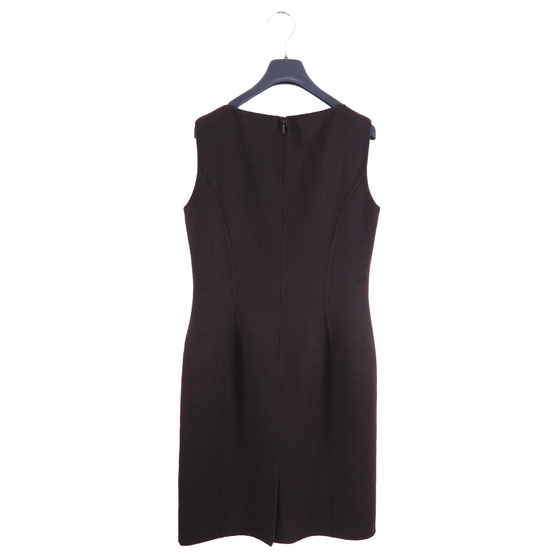 Christian Dior Brown Double Faced Cashmere Sleeveless Dress - FR42 / USA 10