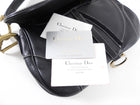 Christian Dior John Galliano Vintage 2002 Black Leather Double Saddle Bag