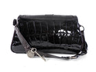 Christian Dior by John Galliano Vintage 2007 Patent Embossed Gaucho Bag