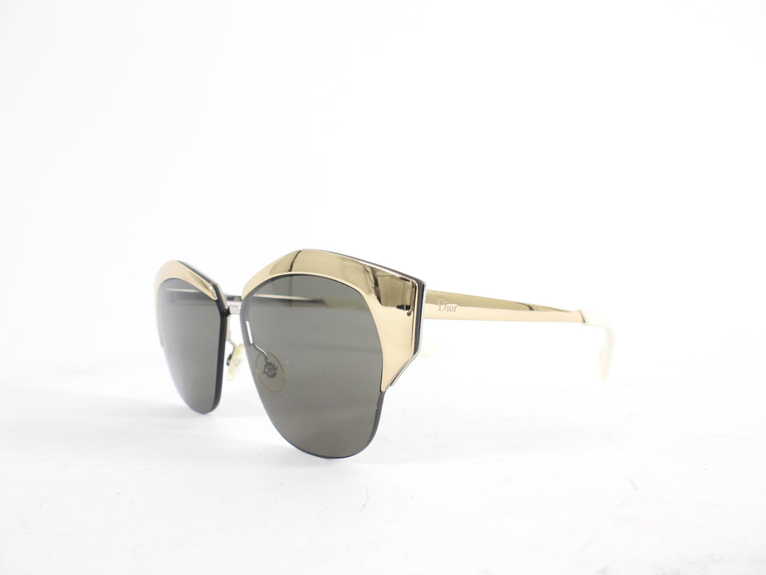 Dior Dior Mirrored 1206J Gold Frame Sunglasses