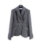 Christian Dior Grey Wool Fitted Blazer Jacket - FR40 / 8 / M