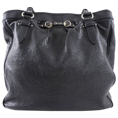 Christian Dior Vintage 2007 Black Leather My Dior Tote Bag