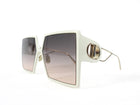 Dior Ivory Square Oversized 30 Montaigne Sunglasses