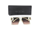 Dior Ivory Square Oversized 30 Montaigne Sunglasses