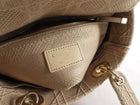 Christian Dior Lady D-Lite Medium Beige Canvas Embroidered Bag