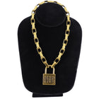 Dior Lucky Locket Gold-Tone Brass Chain Choker Necklace